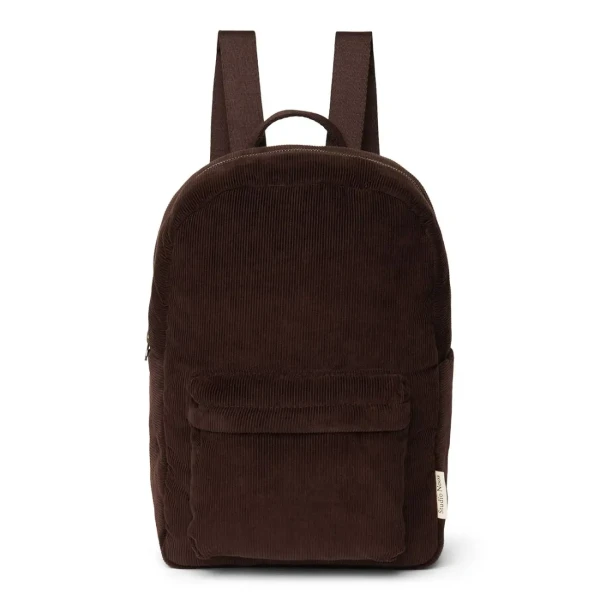 STUDIO NOOS - Teddy Midi BACKPACK - batôžtek s predným vreckom | Chocolate