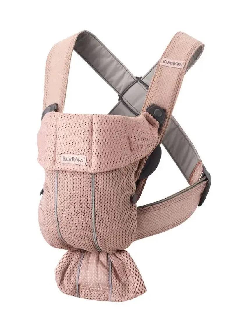 BABYBJORN Detské nosidlo MINI Dusty pink 3D Mesh
