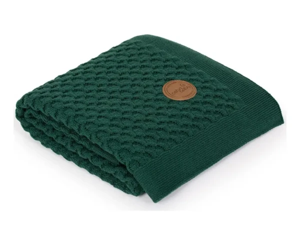 CEBA Deka pletená v darčekovom balení 90 x 90 Vlny Emerald