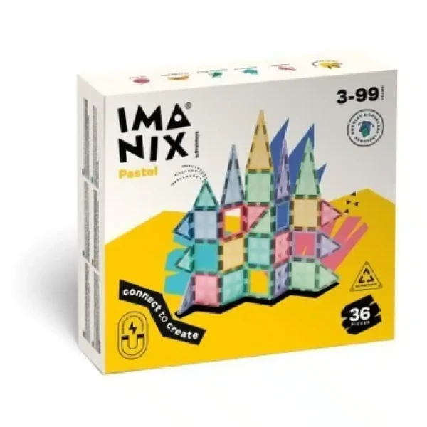 IMANIX MAGNETICKÁ STAVEBNICA PASTEL- 36 KUSOV