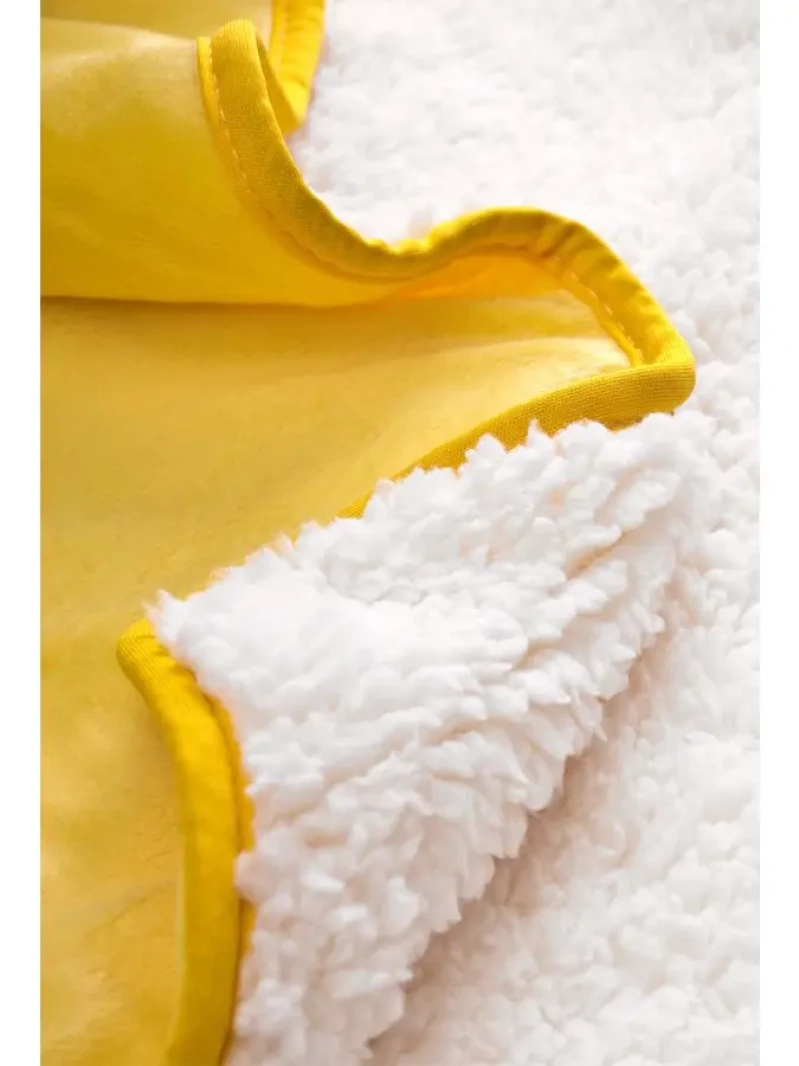 Detská deka Sensillo 3D Sladký medvedík 75x100 cm yellow