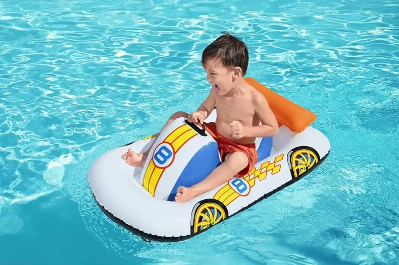 BESTWAY Detské nafukovacie auto do vody s rukoväťou Bestway 10x75 cm