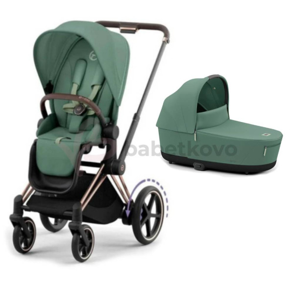 CYBEX E-PRIAM 2-kombinácia ROSEGOLD Leaf Green