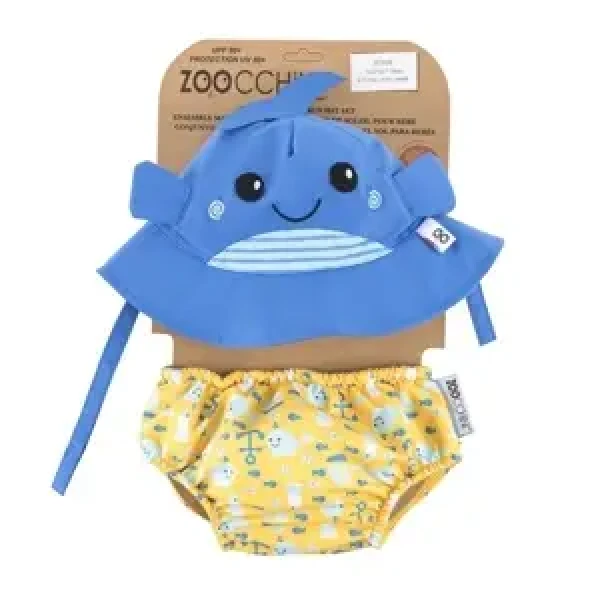 Zoocchini UV Set klobúčik a plavky Veľryba 12 - 24 m