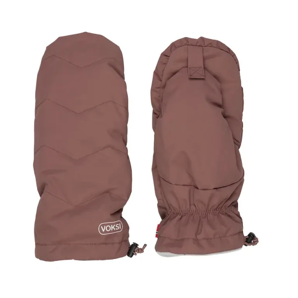 Voksi Stroller Mitten maroon light grey