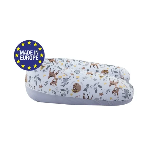 Bomimi ADOS Univerzálny vankúš na dojčenie 150x30, LESNÉ ZVIERATKÁ, BÉŽOVÁ