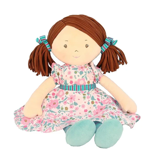 Bonikka Dames látková bábika | Katy – ružovo-modré šaty