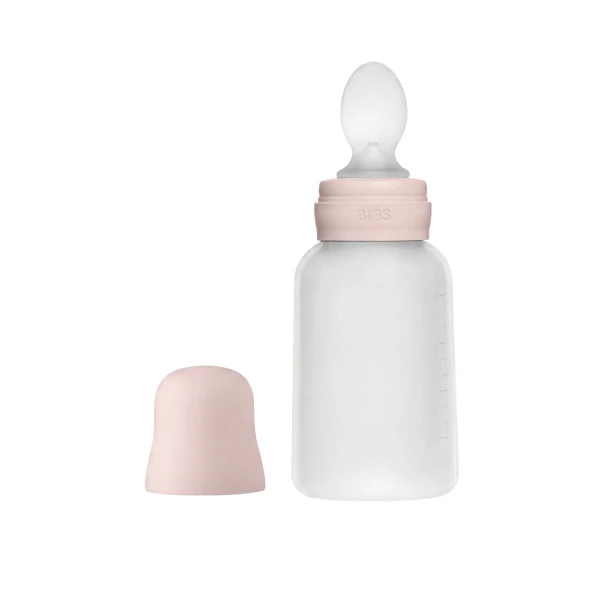 BIBS Squeeze silikónová kapsička s lyžičkou petal