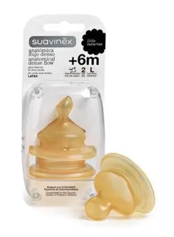 SUAVINEX  NÁHRADNÝ CUMLÍK ANATOMICKÝ Latex S2/L - 2 ks