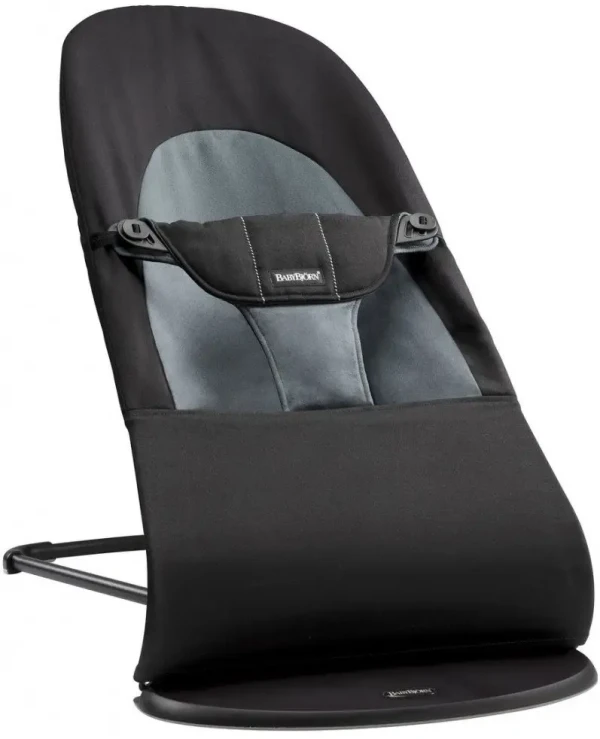 BABYBJORN Lehátko Balance Soft Black/Dark Grey bavlna