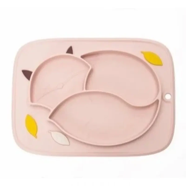 innoGIO Silikónový tanier GIOfresh Fox Pink