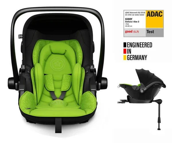 KIDDY Autosedačka Evoluna i-size 2 + Isofix základňa 40-83 cm Lizard Green