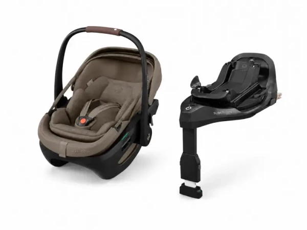 Maxi-Cosi Coral Slide Pro autosedačka Oak Truffle + FamilyFix Slide Pro základna