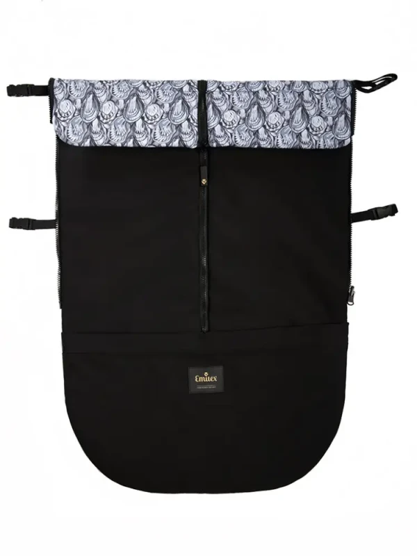 Emitex Jarná/Jesenná nepadacia deka ZIBIE Black + Shellsy