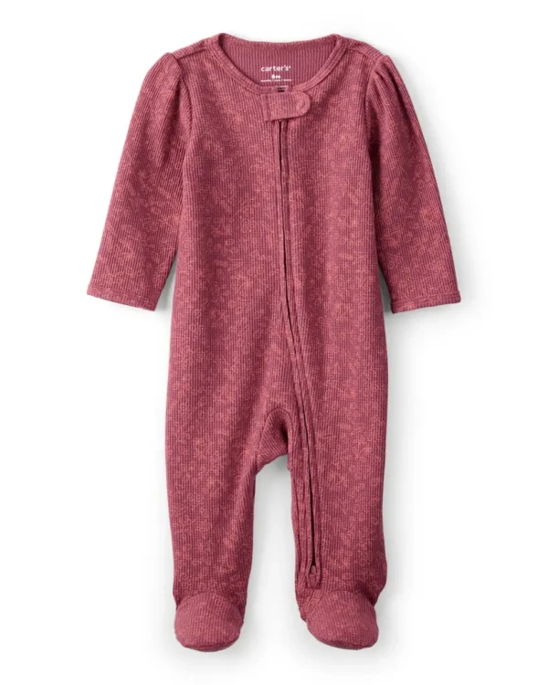 CARTER'S Overal na zip Sleep&Play SNP Floral dívka NB/vel.56