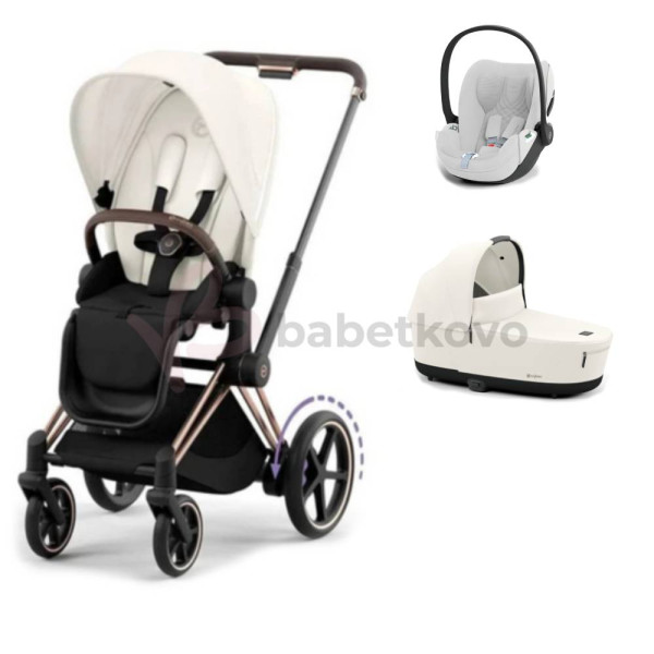 CYBEX E-PRIAM 3-kombinácia ROSEGOLD Off White