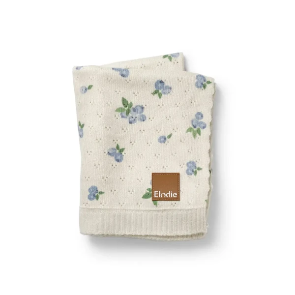 Elodie Details Pletená deka - Pointelle Blanket - Blueberry Bliss