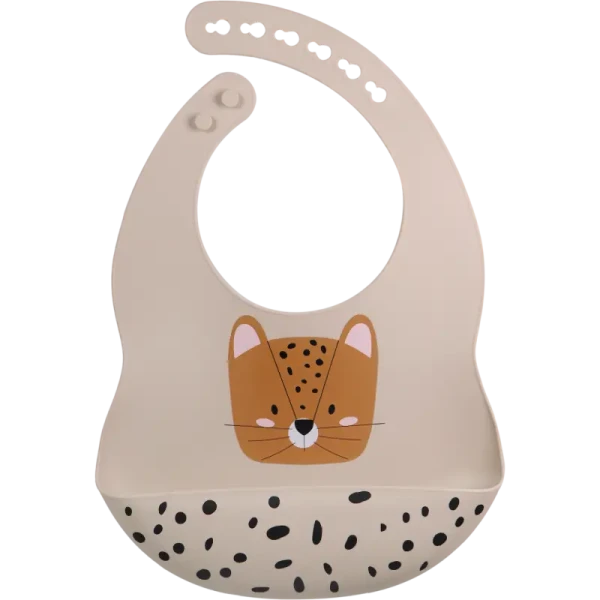 TRYCO Silikónový podbradník Leopard, Sand
