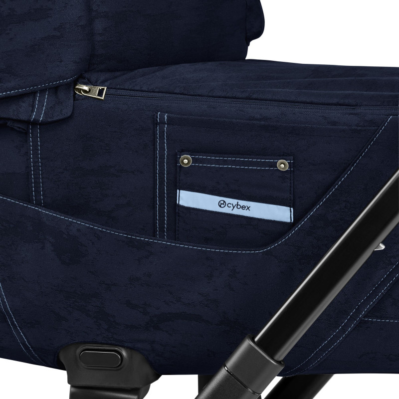 CYBEX PRIAM Lux Carry Cot Rebellious Luxury Denim Blue