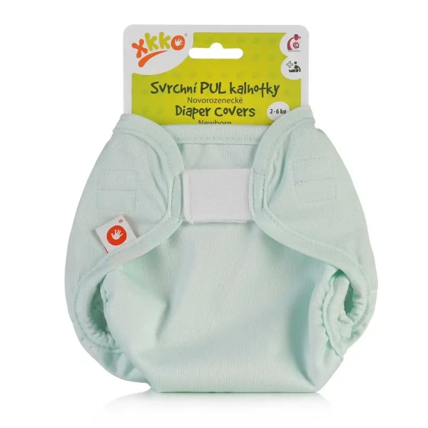 XKKO Vrchné plienkové nohavičky Newborn - Pastel Mint