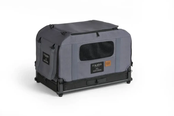 FIKAGO Skladacia kennel prepravka Queen XS Grey