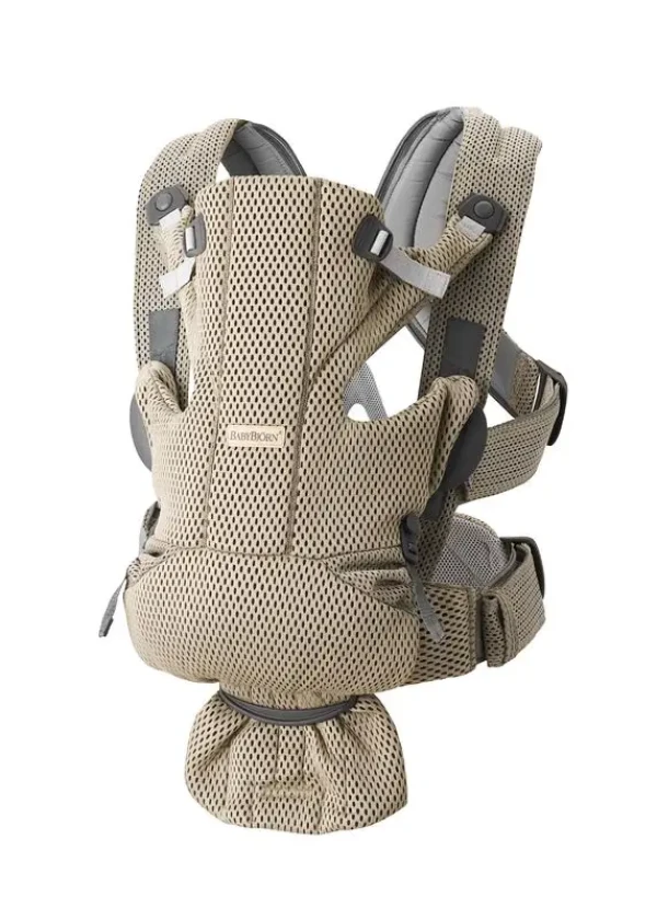 BABYBJORN MOVE Ergonomické nosidlo Grey beige 3D Mesh