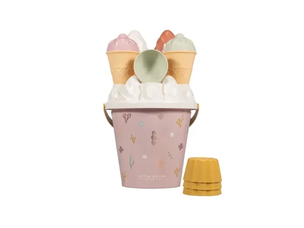 Little Dutch Sada na piesok vedierko so zmrzlinou Ocean Dreams Pink