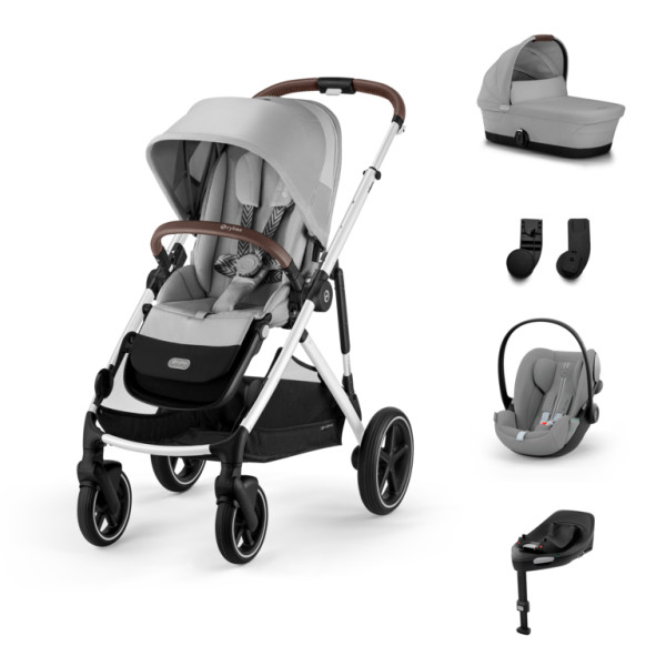 Cybex Gazelle S Kombinovaný kočík SET M -  Stone grey - Silver Rám