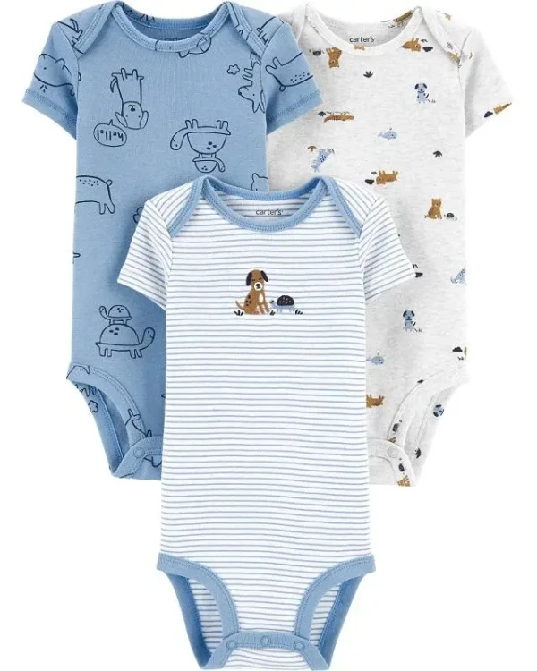 CARTERS Body krátky rukáv Mix chlapec LBB 3 ks 18 m /veľ. 86