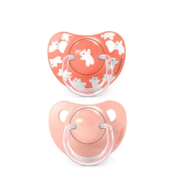 SUAVINEX Cumlík anatomický silikon +18 m 2 ks WILD & FREE - ružový