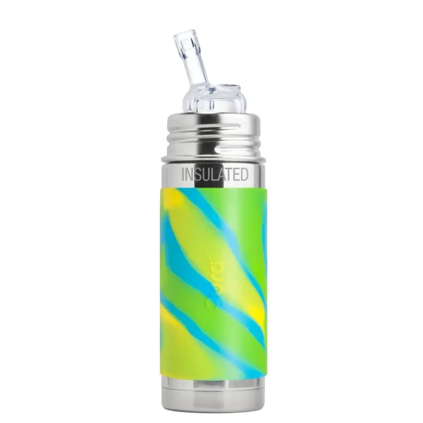 Pura® TERMO fľaša so slamkou 260ml zelená-aqua