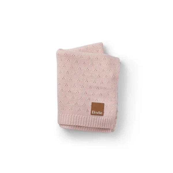 Elodie Details Pletená deka Pointelle Blanket  - Misty Pink