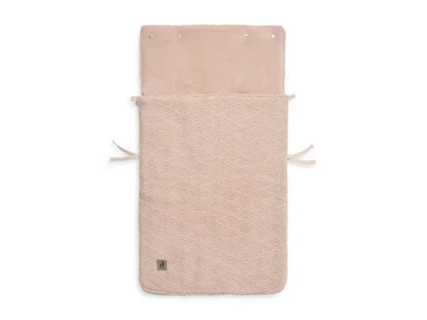 Jollein Fusak do autosedačky River Knit Pale Pink