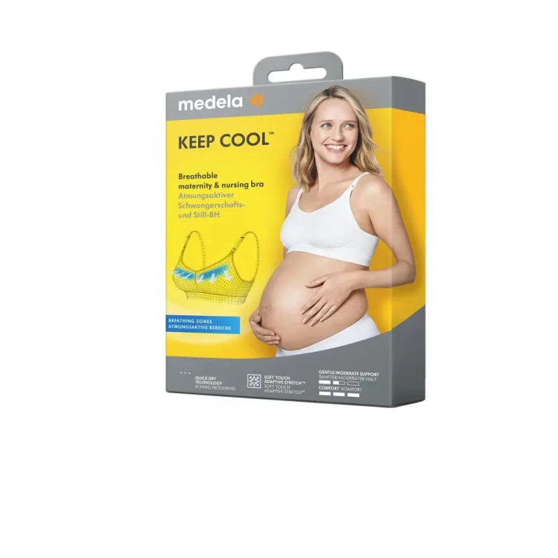Medela Tehotenská a dojčiaca podprsenka Keep Cool™ - XL, Béžová