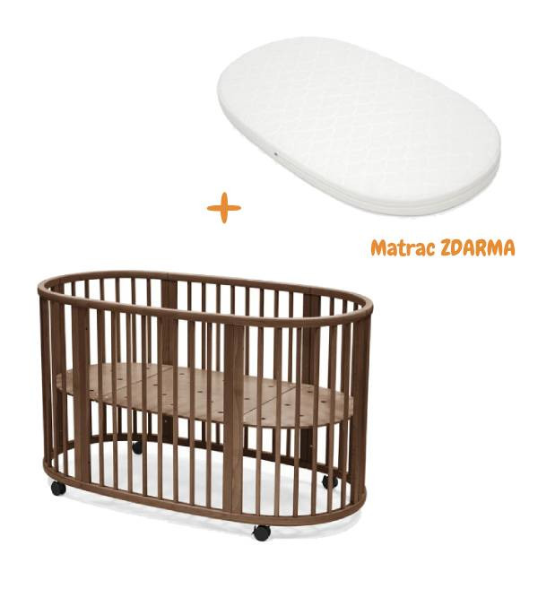 Stokke Sleepi postieľka V3 Warm brown+ Matrac ZDARMA
