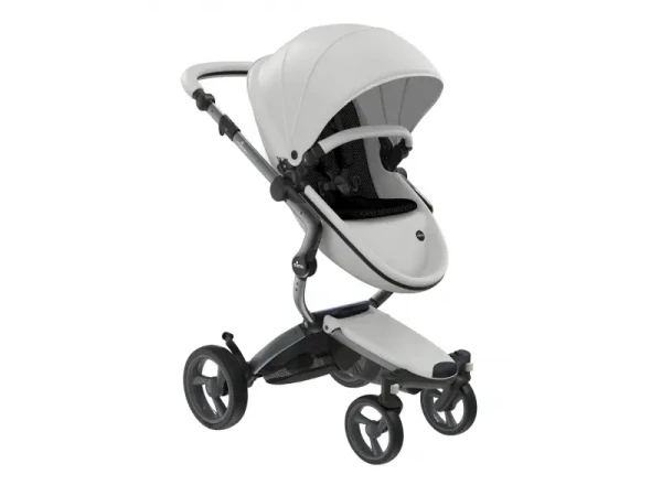 Mima Xari kočík - sedák s vaničkou Snow White + podvozok Graphite Grey + pláštěnka