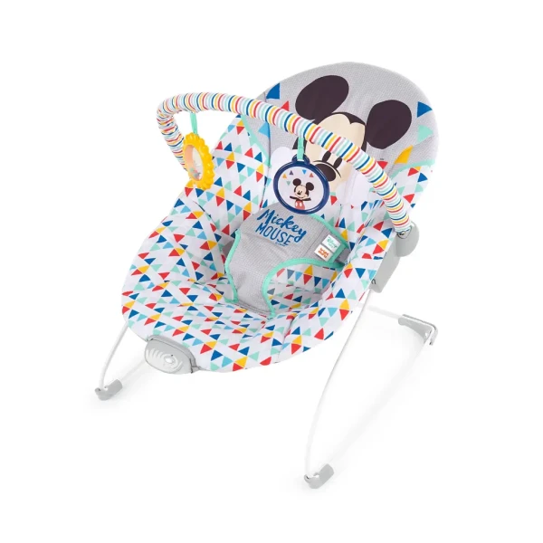 BRIGHT STARTS Lehátko vibrujúce MICKEY MOUSE Happy Triangles™ 0m+ do 9kg