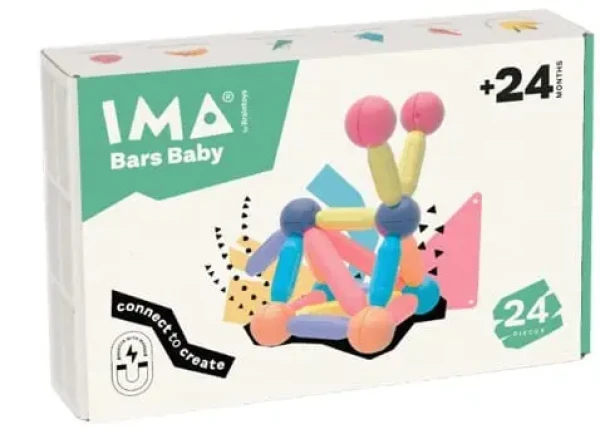 IMANIX MAGNETICKÁ STAVEBNICA IMABARS BABY - 24KS