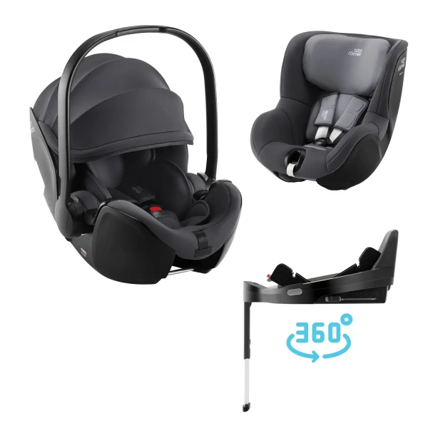 BRITAX Autosedačka set Baby-Safe Pro + Vario Base 5Z + autosedačka Dualfix 5z, Midnight Grey