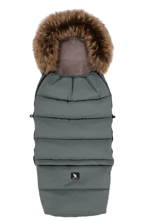 COTTONMOOSE Fusak Combi Yukon s kožušinou 3v1 Jungle Green