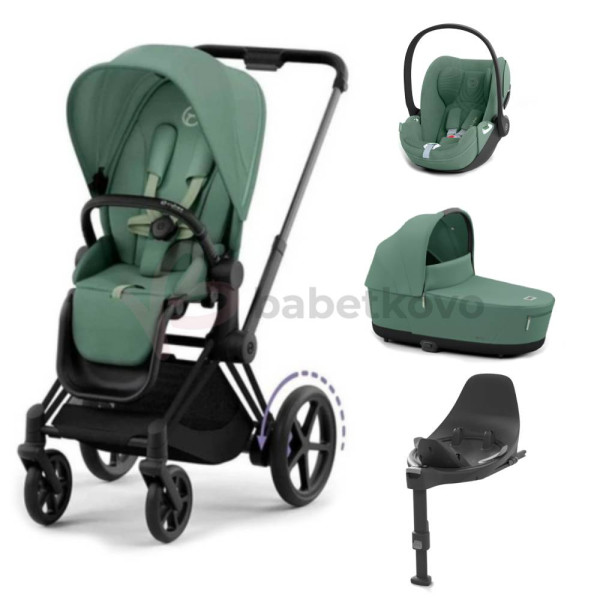 CYBEX E-PRIAM 4-kombinácia MATT BLACK Leaf Green
