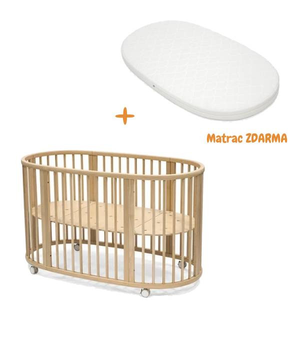 Stokke Sleepi postieľka V3 Natural + matrac ZDARMA