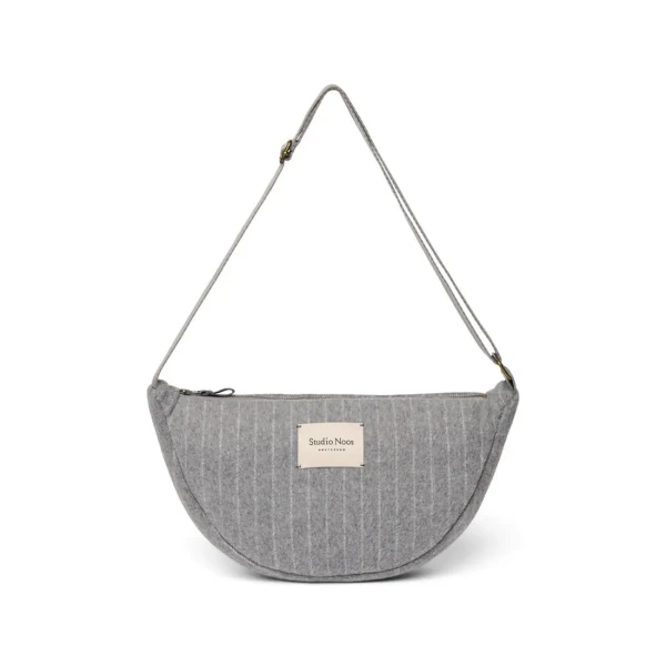STUDIO NOOS - Flannel Chalkstripe Adult FANNY kabelka Light Grey