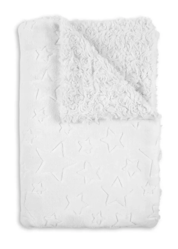 INTERBABY Deka HVIEZDIČKY & RUŽIČKY - KRÉMOVÁ