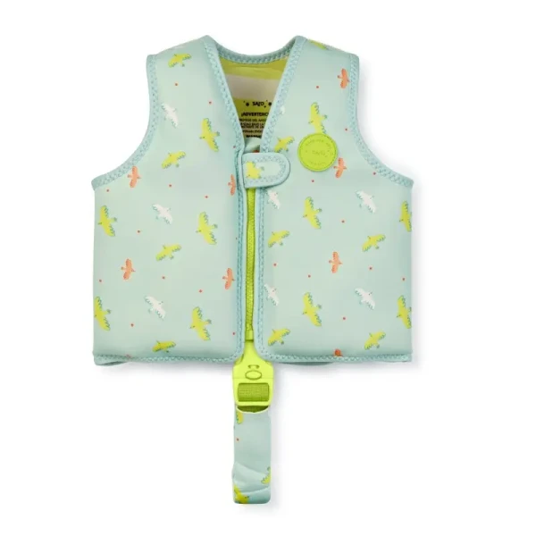 Saro Baby Plavecká neoprénová vesta s UV ochranou (1-3r) Tropicool Green