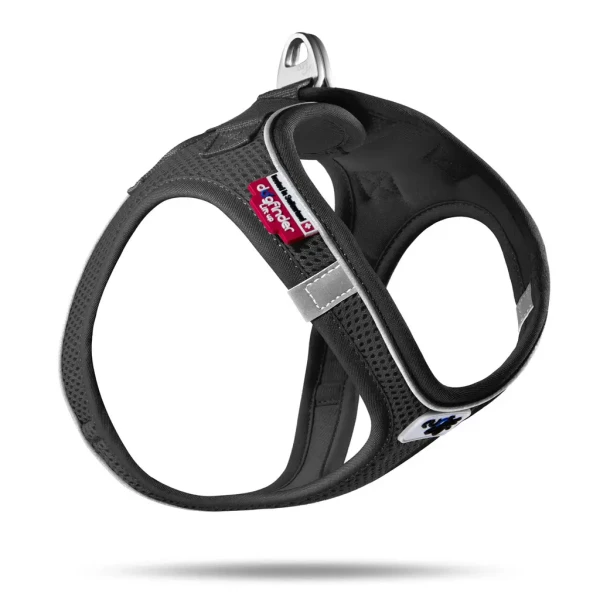 CURLI Postroj pre psov s magnetom Air-Mesh Black M 6-9 kg