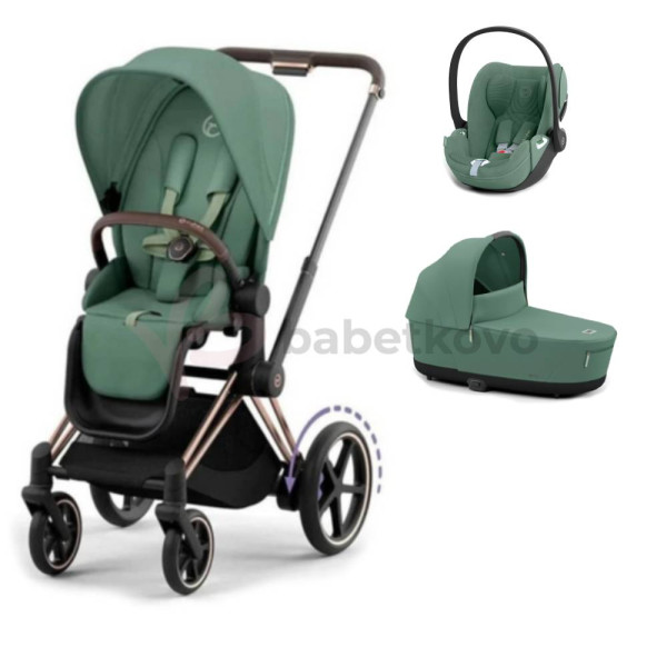 CYBEX E-PRIAM 3-kombinácia ROSEGOLD Leaf Green