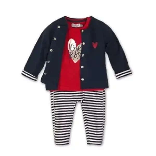 DIRKJE Set 3dielny C-SO SPORTY GIRL BOSS 56 Red-Navy