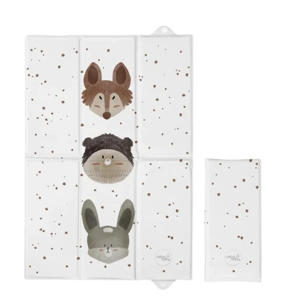 CEBA BABY Podložka prebaľovacia cestovná (60x40) Basic Cute Animals