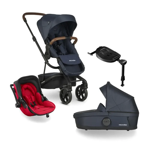 EASYWALKER Kočík kombinovaný Harvey3 Premium 4v1 Sapphire Blue/Chilli Red